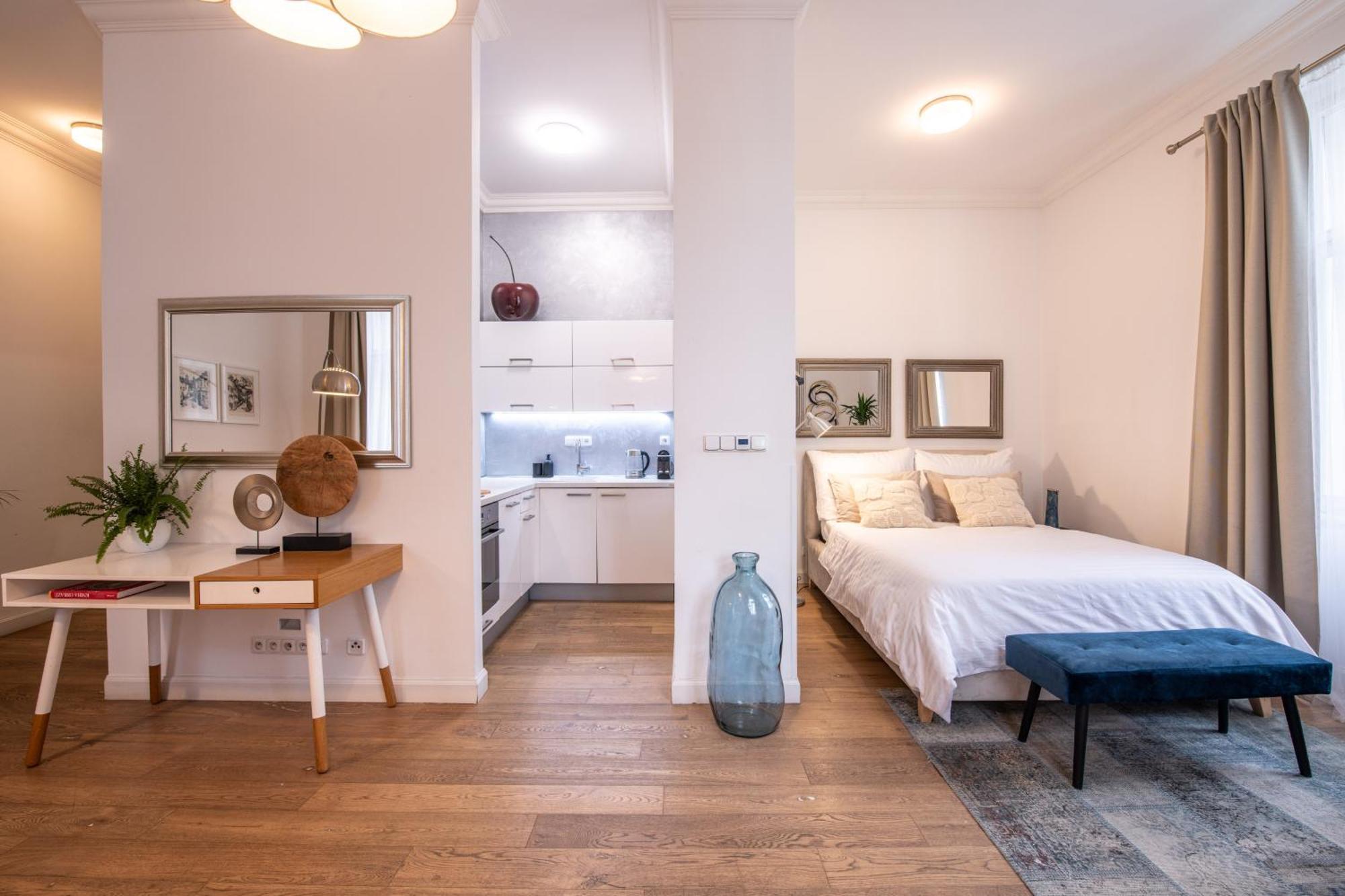 Modern Downtown Apt - Renovated, On Ideal Location Prága Kültér fotó